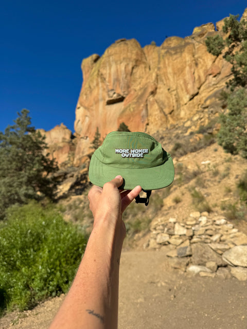 5-Panel Hat | More Women Outside Avocado
