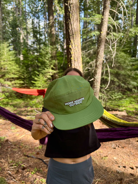 5-Panel Hat | More Women Outside Avocado