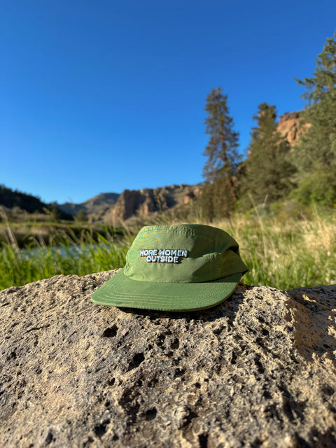 5-Panel Hat | More Women Outside Avocado