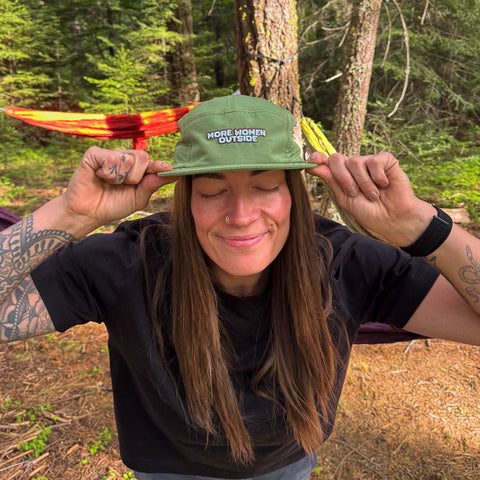 5-Panel Hat | More Women Outside Avocado
