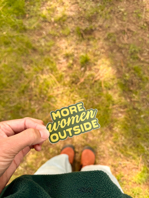 Script 'More Women Outside' Sticker