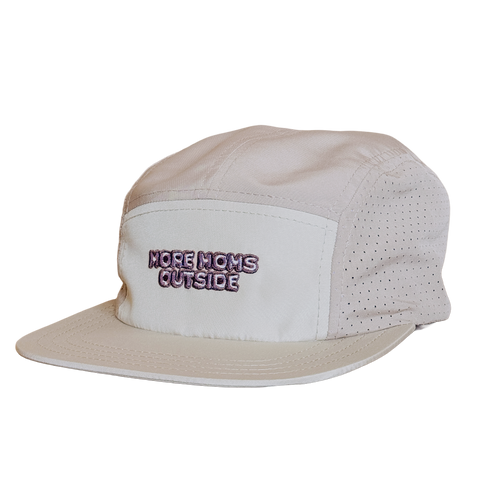 5-Panel Hat | More Moms Outside Tan