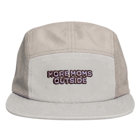 5-Panel Hat | More Moms Outside Tan