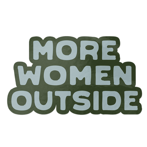 Classic 'More Women Outside' Sticker