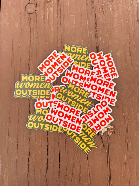 Script 'More Women Outside' Sticker
