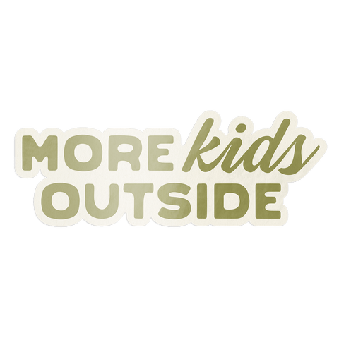 More Kids Outside Sticker | Olive